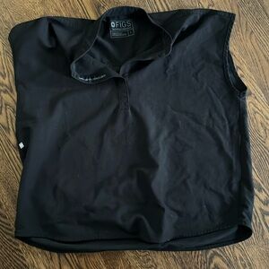 Large black Rafaela scrub top